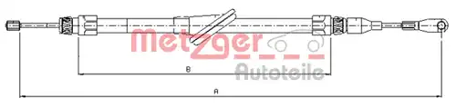 жило за ръчна спирачка METZGER 10.9433