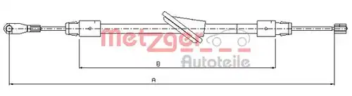 жило за ръчна спирачка METZGER 10.9443