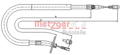 жило за ръчна спирачка METZGER 10.9875