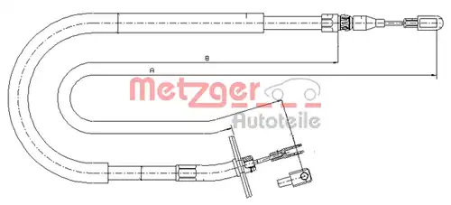 жило за ръчна спирачка METZGER 10.9876