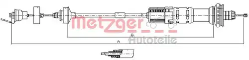 въжен механизъм, задействане на съединителя METZGER 11.3029