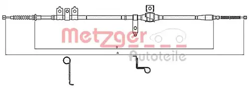 жило за ръчна спирачка METZGER 11.5346