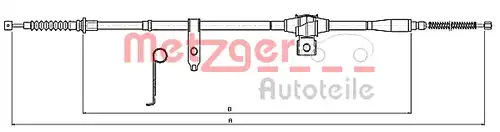 жило за ръчна спирачка METZGER 11.5347