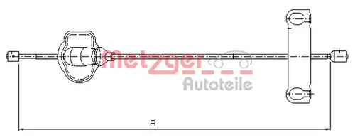 жило за ръчна спирачка METZGER 11.5501