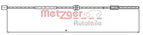 жило за ръчна спирачка METZGER 11.5756