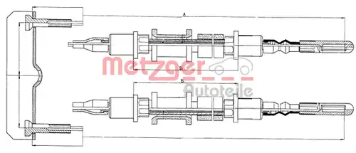 жило за ръчна спирачка METZGER 11.5821