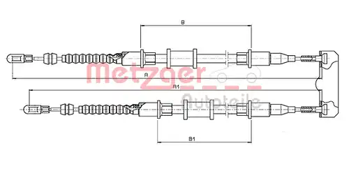 жило за ръчна спирачка METZGER 11.5856