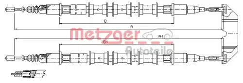 жило за ръчна спирачка METZGER 11.5933