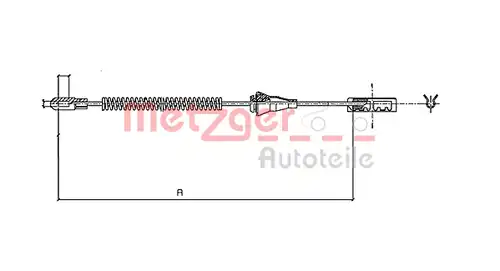 жило за ръчна спирачка METZGER 11.5934