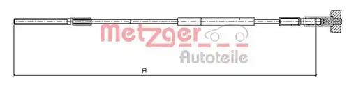 жило за ръчна спирачка METZGER 11.5936