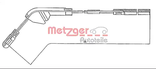 жило за ръчна спирачка METZGER 11.5941