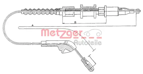 жило за ръчна спирачка METZGER 11.5943