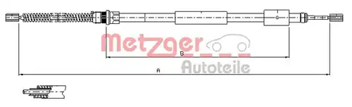 жило за ръчна спирачка METZGER 11.604