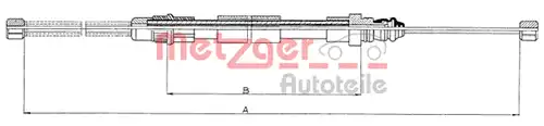 жило за ръчна спирачка METZGER 11.6592