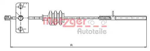 жило за ръчна спирачка METZGER 1651.10