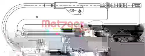 жило за ръчна спирачка METZGER 17.0236