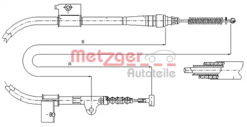 жило за ръчна спирачка METZGER 17.0331