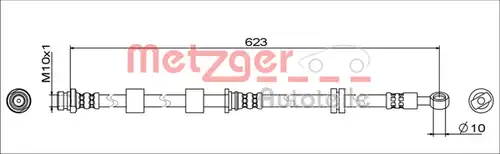 спирачен маркуч METZGER 4111742