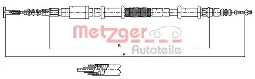 жило за ръчна спирачка METZGER 441.4