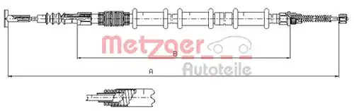 жило за ръчна спирачка METZGER 491.11