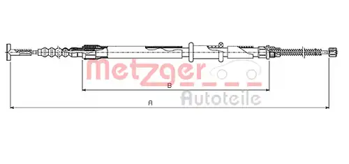 жило за ръчна спирачка METZGER 631.10