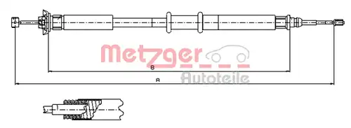 жило за ръчна спирачка METZGER 631.20