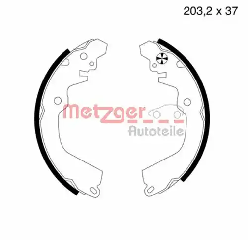 комплект спирачна челюст METZGER MG 569