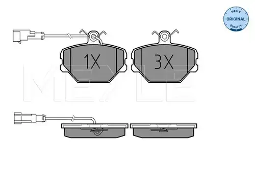 накладки MEYLE 025 211 0016/W