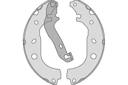 комплект спирачна челюст MGA M846