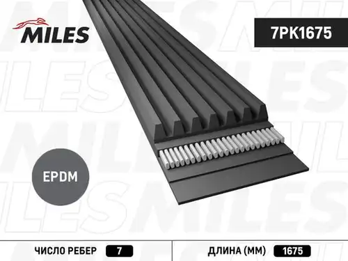 пистов ремък MILES 7PK1675