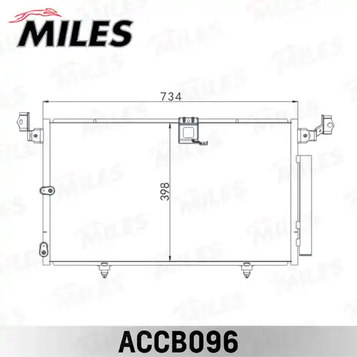 кондензатор, климатизация MILES ACCB096