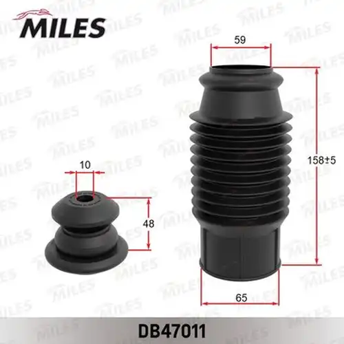 прахозащитен комплект, амортисьор MILES DB47011