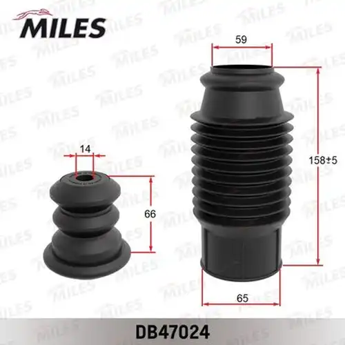 прахозащитен комплект, амортисьор MILES DB47024