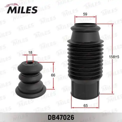 прахозащитен комплект, амортисьор MILES DB47026