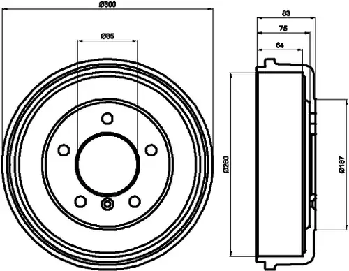 спирачен барабан MINTEX MBD012