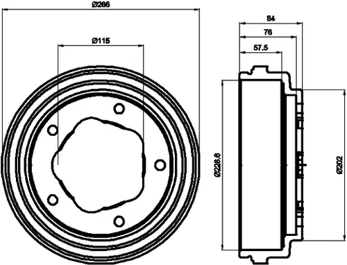 спирачен барабан MINTEX MBD015