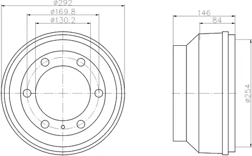 спирачен барабан MINTEX MBD019