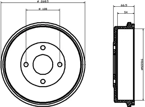 спирачен барабан MINTEX MBD021