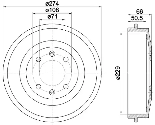 спирачен барабан MINTEX MBD030