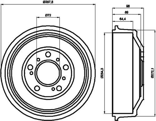 спирачен барабан MINTEX MBD041