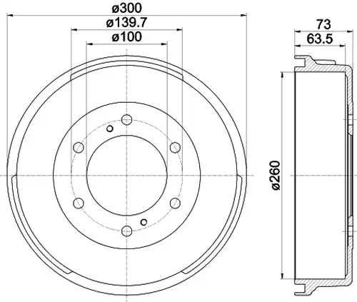 спирачен барабан MINTEX MBD068