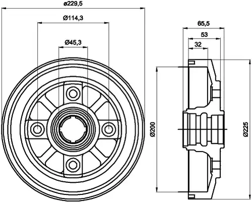 спирачен барабан MINTEX MBD228