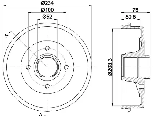 спирачен барабан MINTEX MBD261