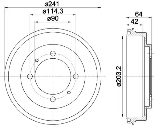 спирачен барабан MINTEX MBD273