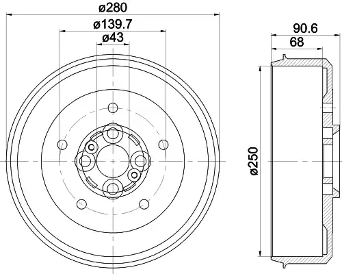 спирачен барабан MINTEX MBD278