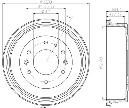 спирачен барабан MINTEX MBD314