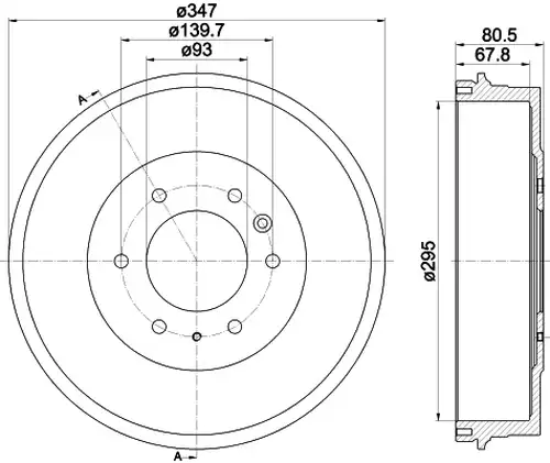 спирачен барабан MINTEX MBD334