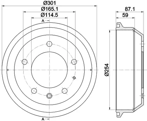 спирачен барабан MINTEX MBD353