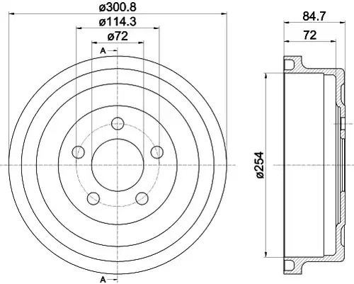 спирачен барабан MINTEX MBD367