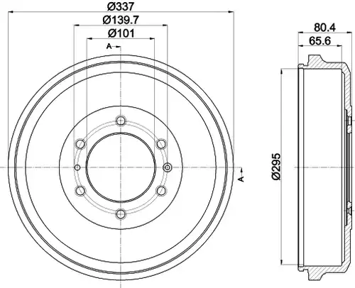 спирачен барабан MINTEX MBD374